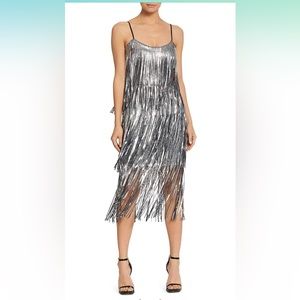 Dress the Population Roxy Tiered Fringe sequin party dress